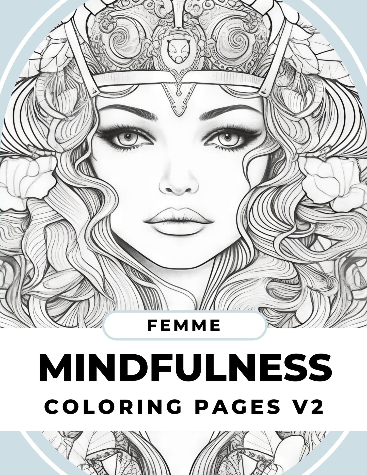 FEMME Mindfulness Coloring Pages V2 – Printable Adult Coloring Book