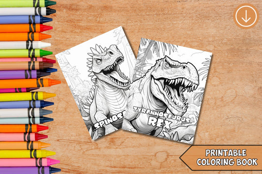 Dinosaur Coloring Book for Kids – Fun, Cute & Creative Activity