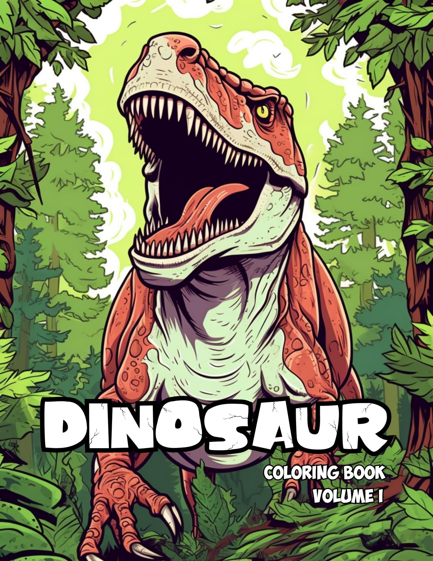 Dinosaur Coloring Book for Kids – Fun, Cute & Creative Activity