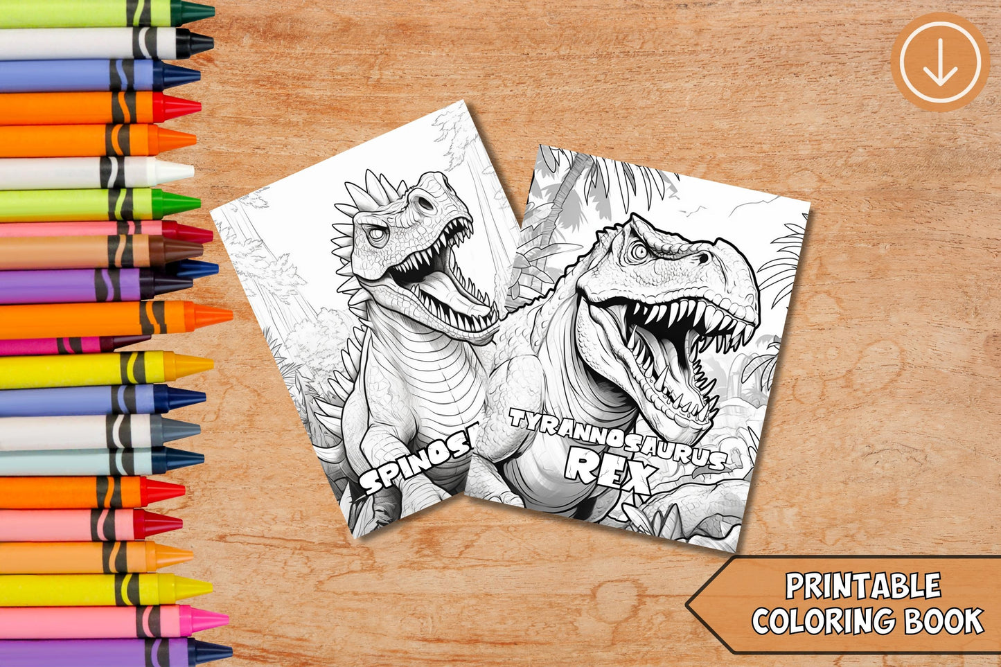 Dinosaur Coloring Book for Kids – Fun, Cute & Creative Activity